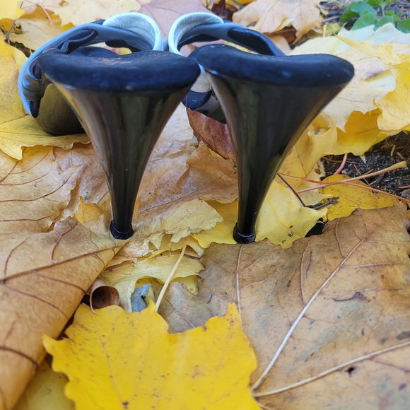 Vintage Frederick's of Hollywood open toe heels 6 - Picture 6 of 9